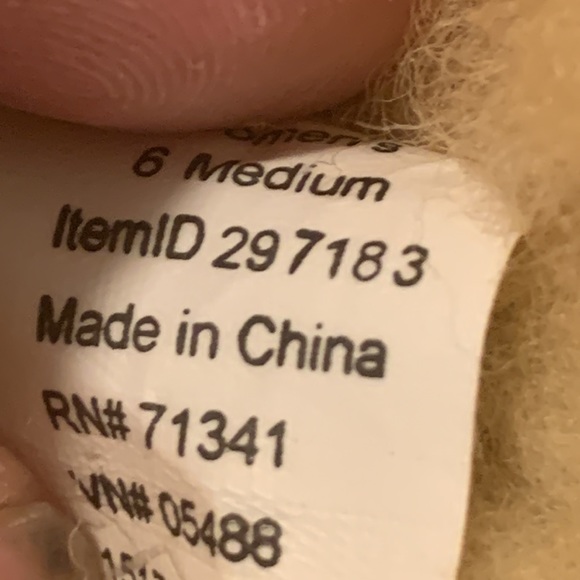 LL Bean item 297183 booties sz 6 chestnut color Australian sheepskin lined - Picture 7 of 13